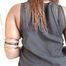 Tight closed metal rings and a little upper arm watch for Lynnes juicy arms