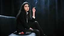 Adorable 19-year-old Anastasia surprisingly fancies smoking really strong Marlboro Red cigarettes