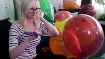 balloon cluster pop with scissors