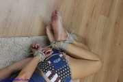 Yoga girl Sophia hogtied