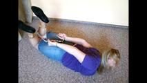 Struggling hogcuffed