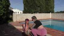The new Spain Files - Maya Homerton Hogtied by the Pool