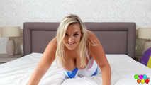 605 Krystal Swift, a strong girl, a big beachball