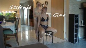 Gina and Stefanie - They tickle each other Part 3 of 6