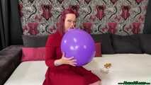 Blow2Pop a purple TT17 pastel while smoking a cigarette