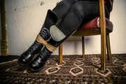 Roxie in Ranger Boots and Chair Bondage