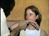 24 Yr OLD FRENCH GIRL LAURA IS WRIST GAGGED, STUFFS HER OWN MOUTH & HANDGAGGED (D48-3)
