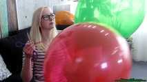 balloon cluster pop with scissors