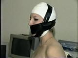 WRAP AROUND TAPE GAGGED, TIED TITS TAMARA (D11-9)