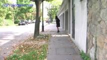 050012 Roxy Pees In The Residential Street