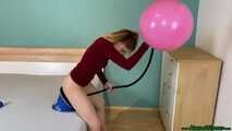 sexy overinflating pink TT17 unicorn with the footpump