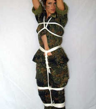Military-Girl - Bound and gagged - Part Two