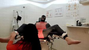 Tickled on the gynecological chair