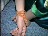 40 Yr OLD HAIRDRESSER BALL-TIED, CLEAVE GAGGED HOSTAGE (D19-17)