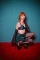 Amber in Vintage Lingerie Chairtied