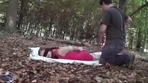 Nelly hogtied outdoor 1/2