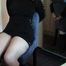 American Domme Shackled To a chair