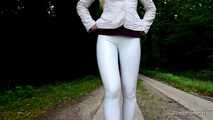 Leggings in weiß