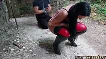 My piss in the slave's eye