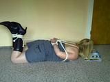 Reading in a hogtie 2/2