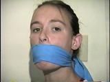 24 Yr OLD CRAFTER IS BALL-GAGGED, MOUTH STUFFED, OTM GAGGED, WRITES RANSOM NOTE, MAKES RANSOM CALL AND IS HANDGAGGED (D64-5)