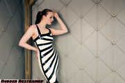 Zebra girl caught and restrained, part 1 of 3