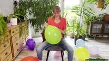 sexy ride and sit2pop small balloons on the chair