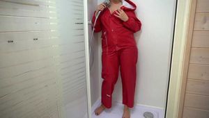 Sadetakki in the shower