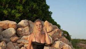 Ich in Lederleggings