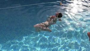 Water Bondage Training for Little Red Girl