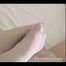 Footjob in White Stockings