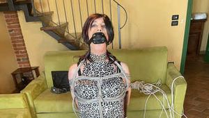 Chairtied and penisgagged