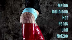 Meine blaue Hotpants