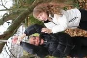 two of our archive girls bound and gagged in shiny nylon down jackets