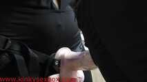 close up cam of One with a dildo, the other with a fist HD