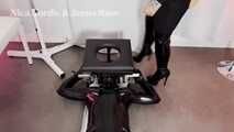 Submissive rubber object embarrassed, utilized, interacted with