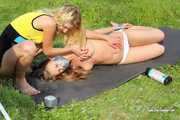 [From archive] Dana & Mishel - Hogtaped and packed at the river 02