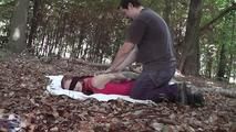 Nelly hogtied outdoor 1/2