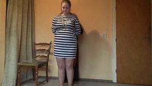 Tied in prisonclothes 1/3