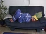 3 Short video clips (about 1,5 Min.) of our archive girls tied and gagged in shiny winter wear