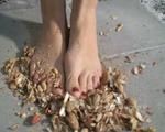 crushing peanuts
