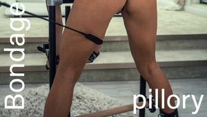 NinaJoy tests our ‘Bondage Pillory - Butler’ - Part 2