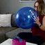 pump inflating a blue TT17 and nail2pop it