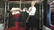 Public Breast Bondage for Slave Cat