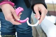 Cuffed at the parking area