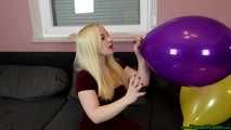 blowing up prestretched purple TT14 and sit2pop it