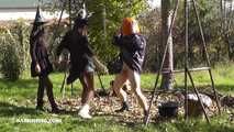 Happy Halloween! Ballbusting