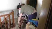 Ginger roped on chair 1/2