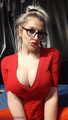Selfie time red boob top