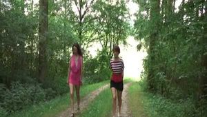 Zu viert im Wald